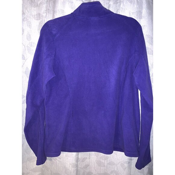 The North Face Womens Purple Quarter-Zip Fleece Pullover Jacket Size L - Picture 5 of 5